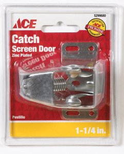 Zinc-Plated Steel Screen Storm Door Catch 1 pk