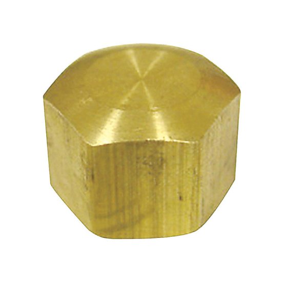 5/16 in. Compression Brass Cap