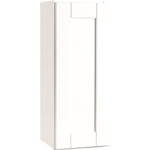 Shaker Satin White Assembled Wall Cabinet 12 x 30 x 12