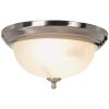 (image for) 13 in. 2-Light Brushed Nickel Flushmount