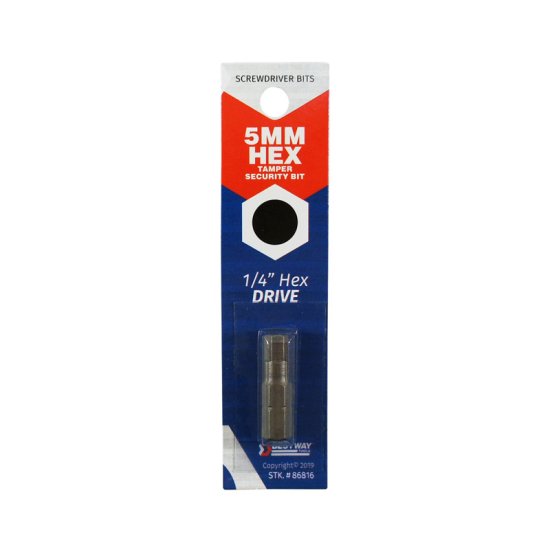 Best Way Tools Hex 5 mm X 1 in. L Tamper-Proof Security Bit Carb