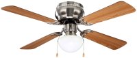 42 in. Ceiling Fan with LED Light Brushed Nickel