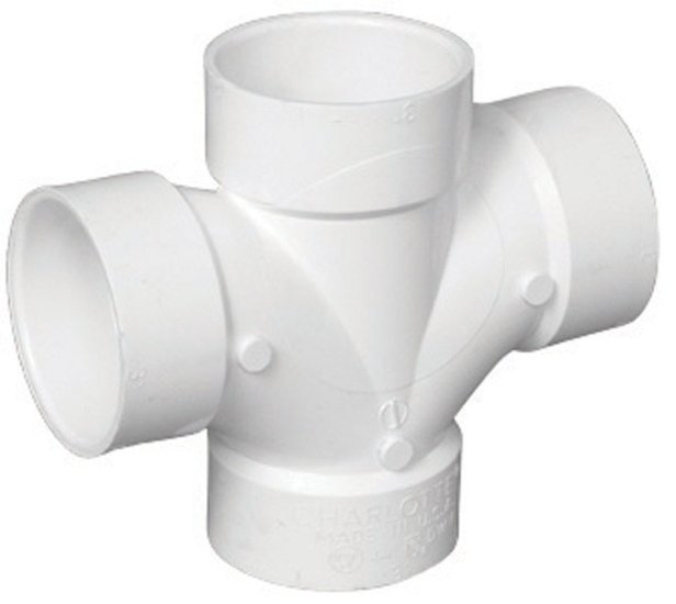 Schedule 40 3 in. Hub x 3 in. Dia. Hub PVC Sanita