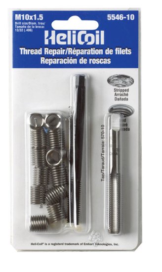 1-1/2 in. Stainless Steel Thread Repair Kit M10