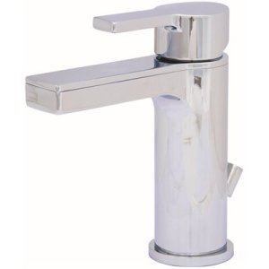 Chrome Single-Handle Single Hole Bathroom Faucet