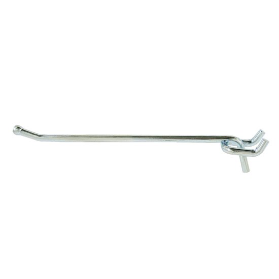 Zinc Plated Silver Steel 8 in. Peg Hooks 1 pk