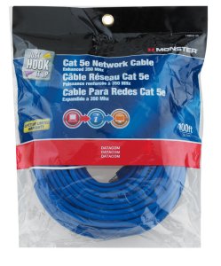 Monster Just Hook It Up 100 ft. L Category 5E Networking Cable