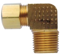 5/8 in. Compression x 1/2 in. Dia. Compression Brass 90 Degr