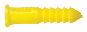 3/16 x 7/8 in. L Plastic Round Head Ribbed Anc