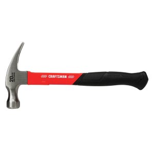 Craftsman 20 oz Smooth Face Claw Hammer 10.75 in. Fiberglass Han