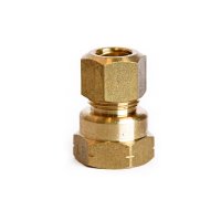 (image for)  3/8 in. Compression in. X 3/8 in. D FPT Brass Coupling
