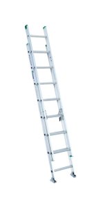 16 ft. H x 17.33 in. W Aluminum Extension Ladder Type II