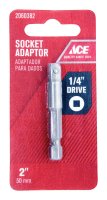 Square 1/4 in. x 2 in. L Socket Adapter S2 Tool Steel 1 pc.