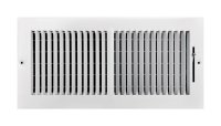 (image for) 6 in. X 14 in. W 2-Way White Steel Wall/Ceiling Register