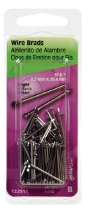 18 Ga. x 1 in. L Bright Steel Brad Nails 1 pk 2 oz.