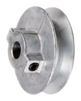 2 1/2 in. Dia. Zinc Single V Grooved Pulley