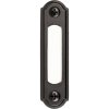 Black Metal Wired Pushbutton Doorbell Lighted