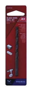 3/16 in. x 3-1/2 in. L High Speed Steel Drill Bit 1 pc.