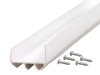 White Vinyl Door Set Seal For U-shaped 36 in. L x 1-3/4 in.