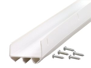 White Vinyl Door Set Seal For U-shaped 36 in. L x 1-3/4 in.