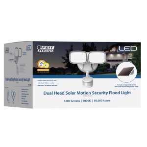 Feit LED Motion-Sensing Solar Powered LED White Security Floodli