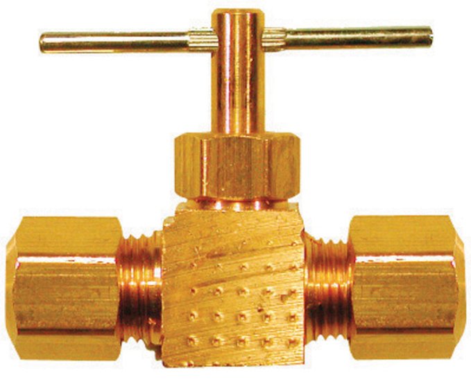 1/4 in. 1/4 in. Brass Needle Valve