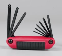 5/64" to 1/4" SAE Ergo Fold 9 in 1 Ball End Hex Key