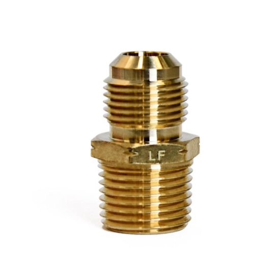 (image for)  1/2 in. Flare X 1/2 in. D Male Brass Adapter