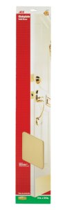 6 in. H x 34 in. L Bright Brass Brass Kickplate