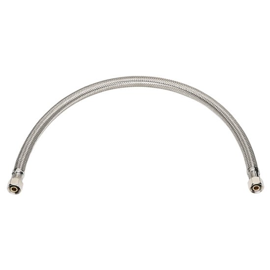 (image for) 3/8 in. Compression X 3/8 in. D Compression 60 in. Stainless Steel Supply Line