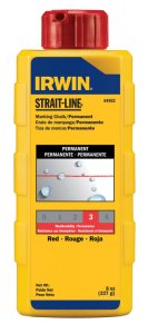 Strait-Line 8 oz. Permanent Marking Chalk Red