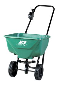 Green Turf Push Seeder/Spreader For Ice Melt/Seeds 65 lb. ca