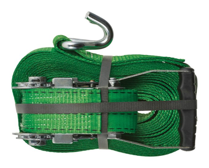 2 in. W x 30 ft. L Green Tie Down w/Ratchet 3333 lb. 1 pk