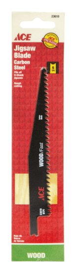 6 in. Carbon Steel Universal Jig Saw Blade 6 TPI 1 pk