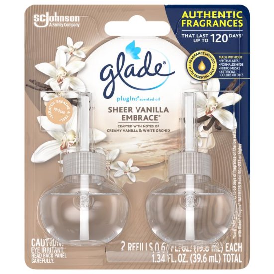 (image for) Plug-Ins Sheer Vanilla Embrace Scent Air Freshener Refill 1.34 oz Liquid