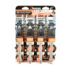 (image for) 1 in. W x 14 ft. L Orange Tie Down w/Ratchet 400 lb. 4 pk