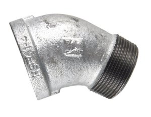 2 in. FIP x 2 in. Dia. MIP Galvanized Malleable Iron 45 degr