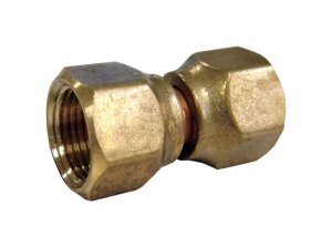 3/8 in. Flare x 3/8 in. Dia. Flare Brass Swivel Connector