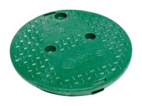 (image for) 9.5 in. W X 1-3/8 in. H Round Valve Box Cover Green