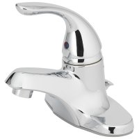 Chrome Single-Handle Bathroom Sink Faucet with Popup