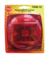 Red Square Tail Light Replacement Lens