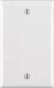 White 1 gang Thermoset Plastic Blank Wall Plate 1 pk