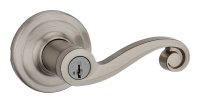 Satin Nickel Entry Lockset SmartKey Lido