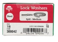 7/8 in. Dia. Zinc-Plated Steel Split Lock Washer 10 pk