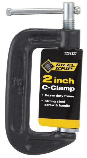 2 in. x 1 in. D Adjustable C-Clamp 1 lb. 1 pc.