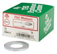 Zinc-Plated Steel 7/8 in. SAE Flat Washer 10 pk