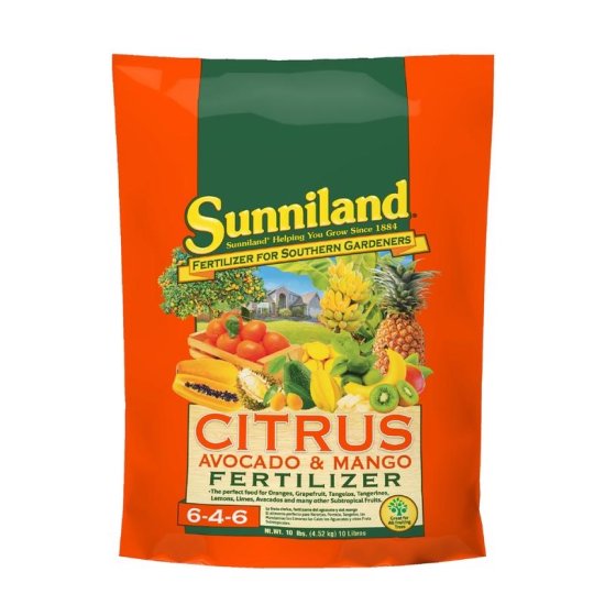 Sunniland Avocado and Mango 6-4-6 Plant Fertilizer 10 lb