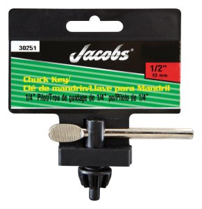 1/2 in. x 1/4 in. K32 Chuck Key T-Handle Steel 1 pc.