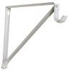 (image for) John Sterling White Steel Shelf/Rod Bracket 16 Ga.