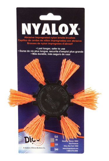 NYALOX 4 in. Dia. Aluminum Oxide Mandrel Mounted Flap Brush